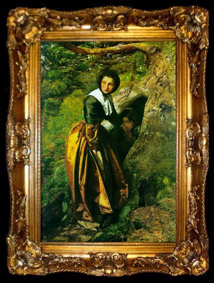 framed  Sir John Everett Millais The Proscribed Royalist, ta009-2